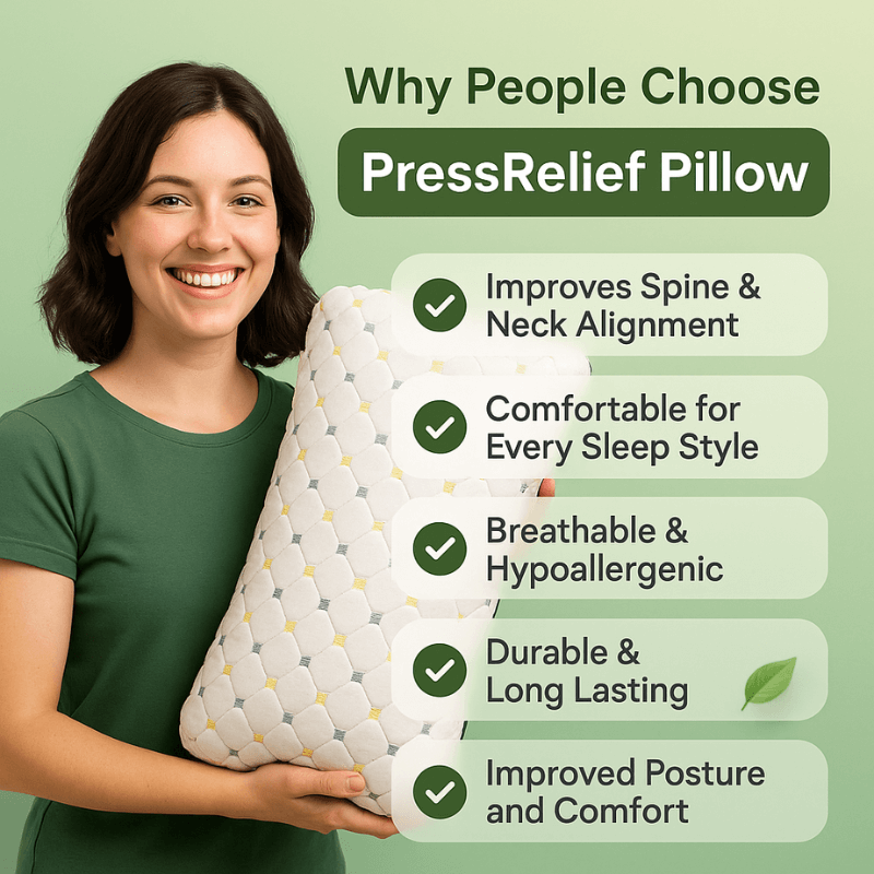 PressRelief™ Pillow For Spine And Sleep