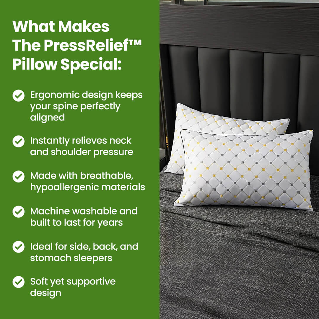 PressRelief™  Pillow For Spine And Sleep